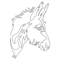 donkey head 001